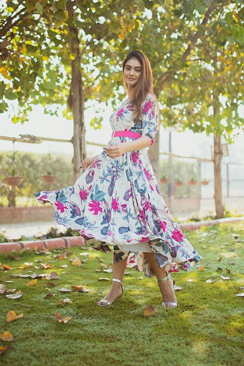 Iris Royal Midi Dress